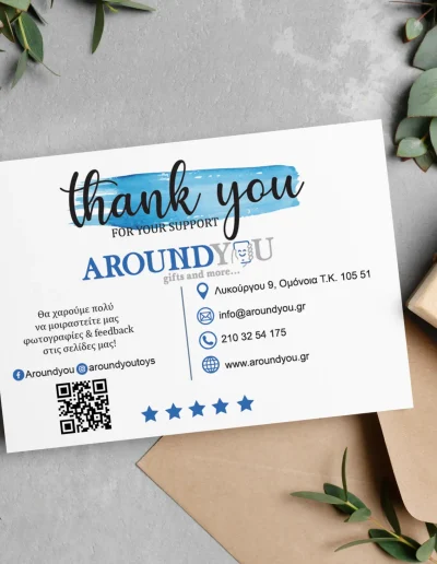 Thank card