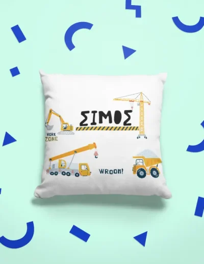 Διακοσμητικό μαξιλάρι δώρο από το βαφτιστήρι