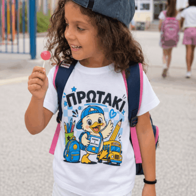 Παιδικό μπλουζάκια για την πρώτη δημοτικού Πρωτάκι
