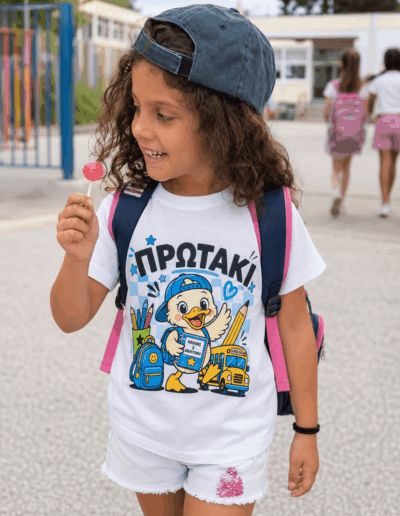 Παιδικό μπλουζάκια για την πρώτη δημοτικού Πρωτάκι